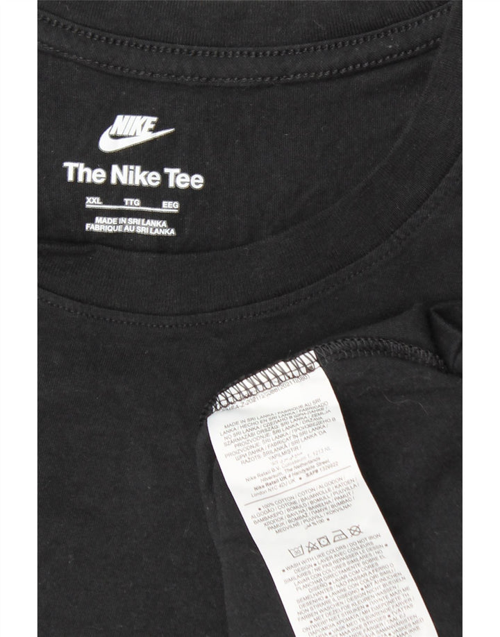 Camiseta NIKE Hombre Top 2XL Algodón Negro