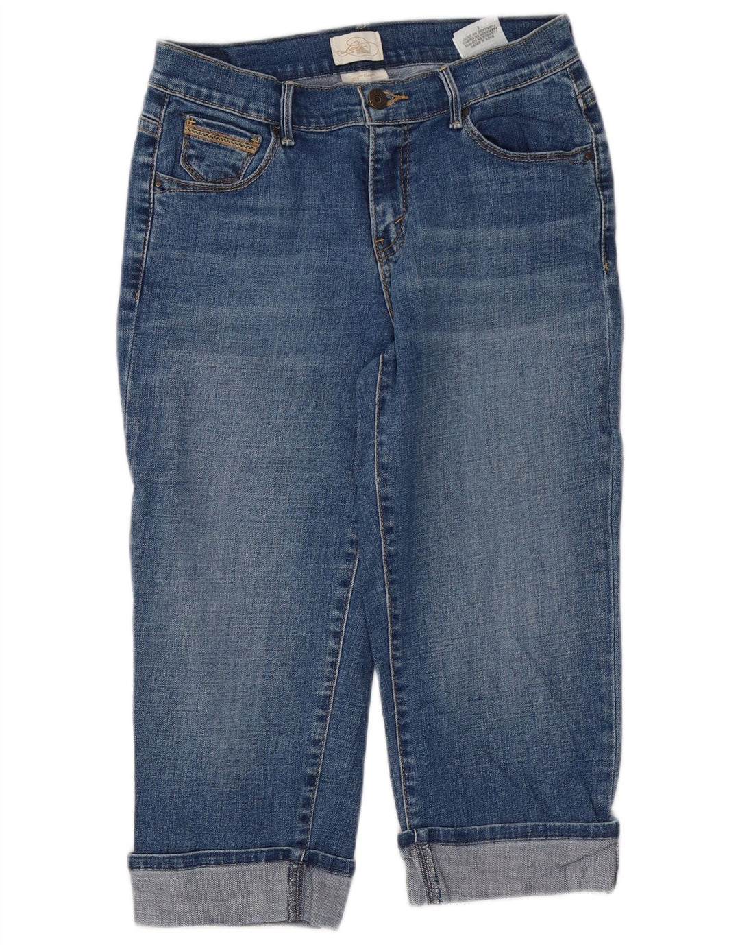 LEVI'S Jeans Capri 515 para mujer US 4 Small W28 L20 Algodón azul