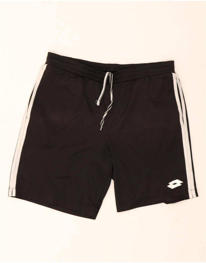Pantalones cortos deportivos Lotto para hombre mediano negro