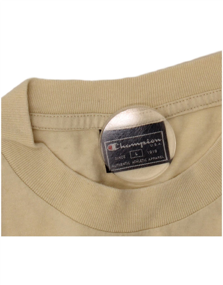 Champion Camiseta para hombre Top Large Beige