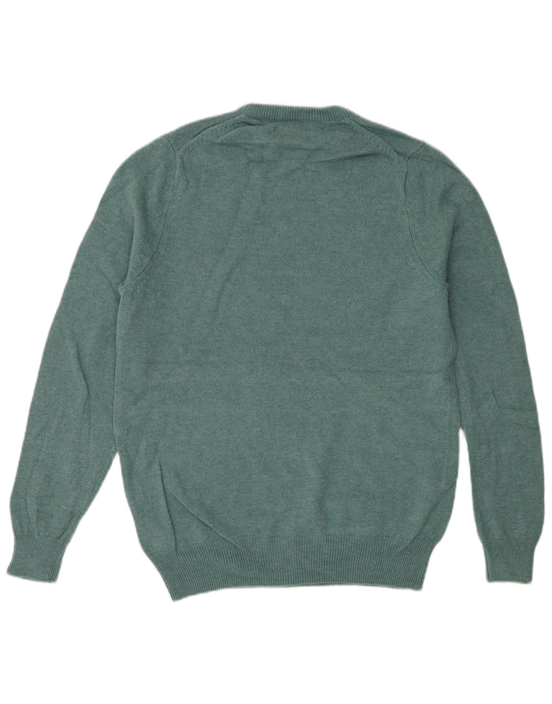 Marks & Spencer Jersey De Cuello Redondo Para Hombre De Lana De Cordero Verde Medio