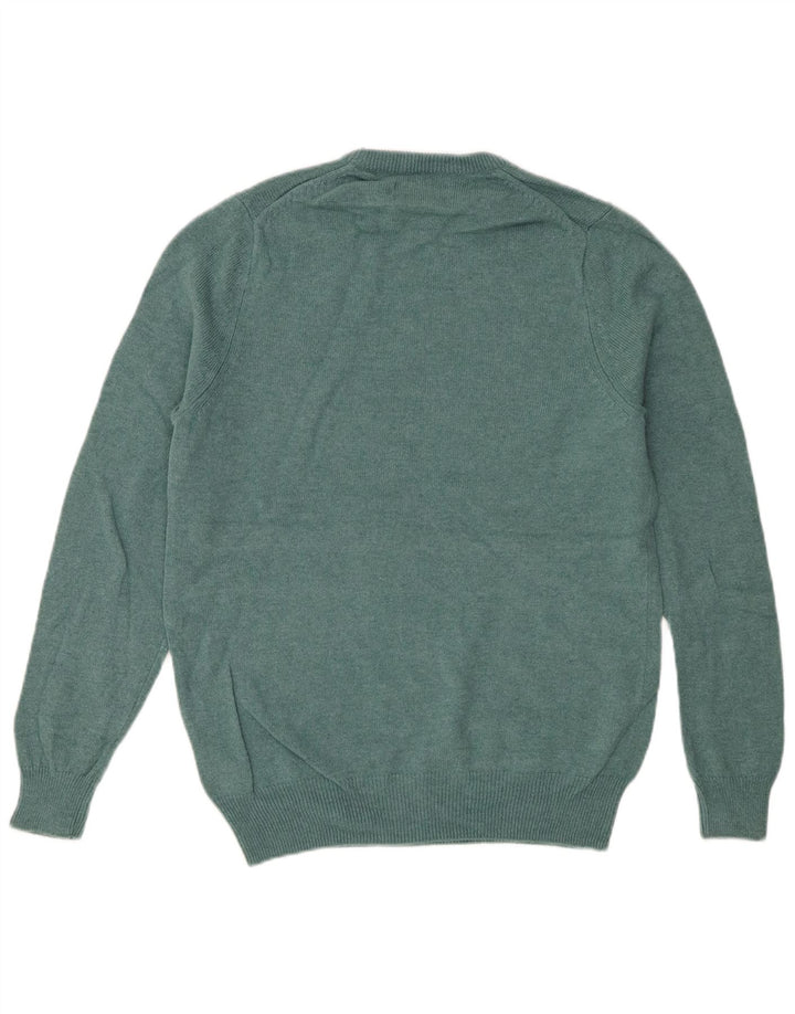 Marks & Spencer Jersey De Cuello Redondo Para Hombre De Lana De Cordero Verde Medio