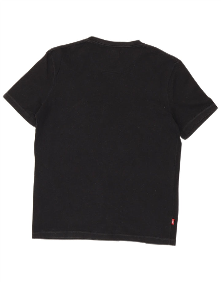 LEVI'S Camiseta para mujer Top UK 12 Medium Black Cotton