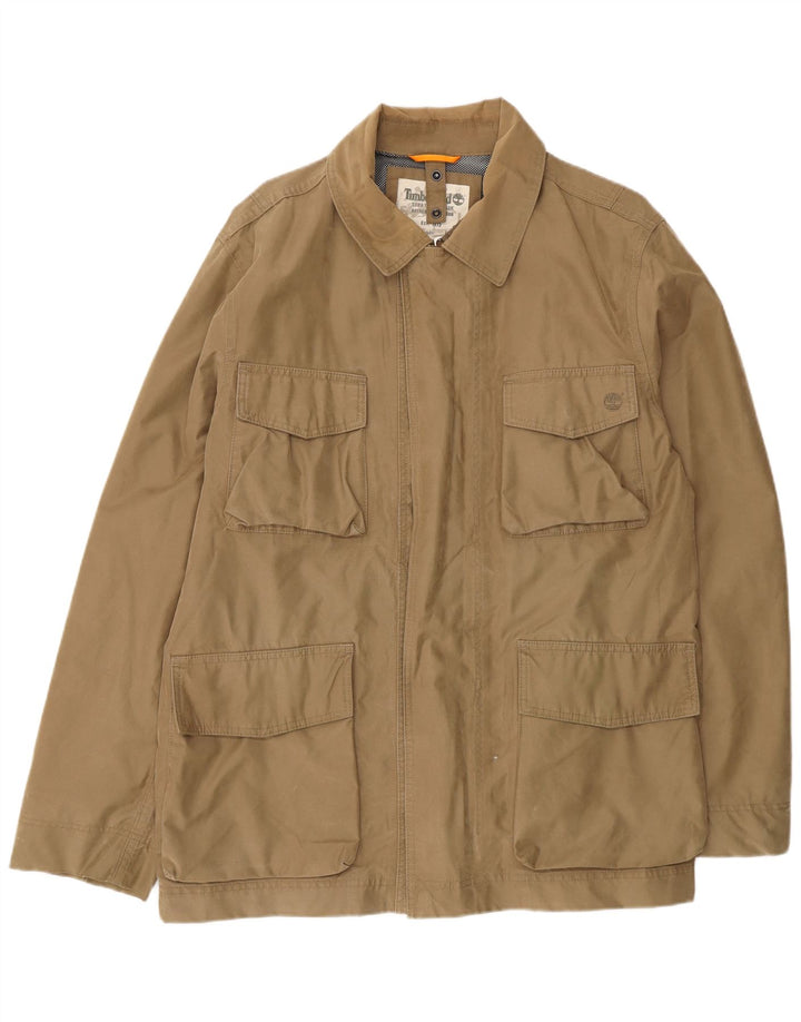 Timberland Chaqueta utilitaria para hombre Reino Unido 40 Grande Algodón beige