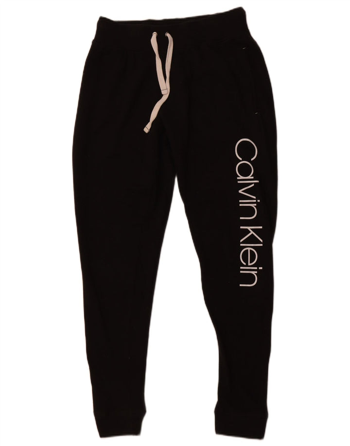 CALVIN KLEIN Pantalones de chándal gráficos para mujer Joggers UK 6 XS Negro