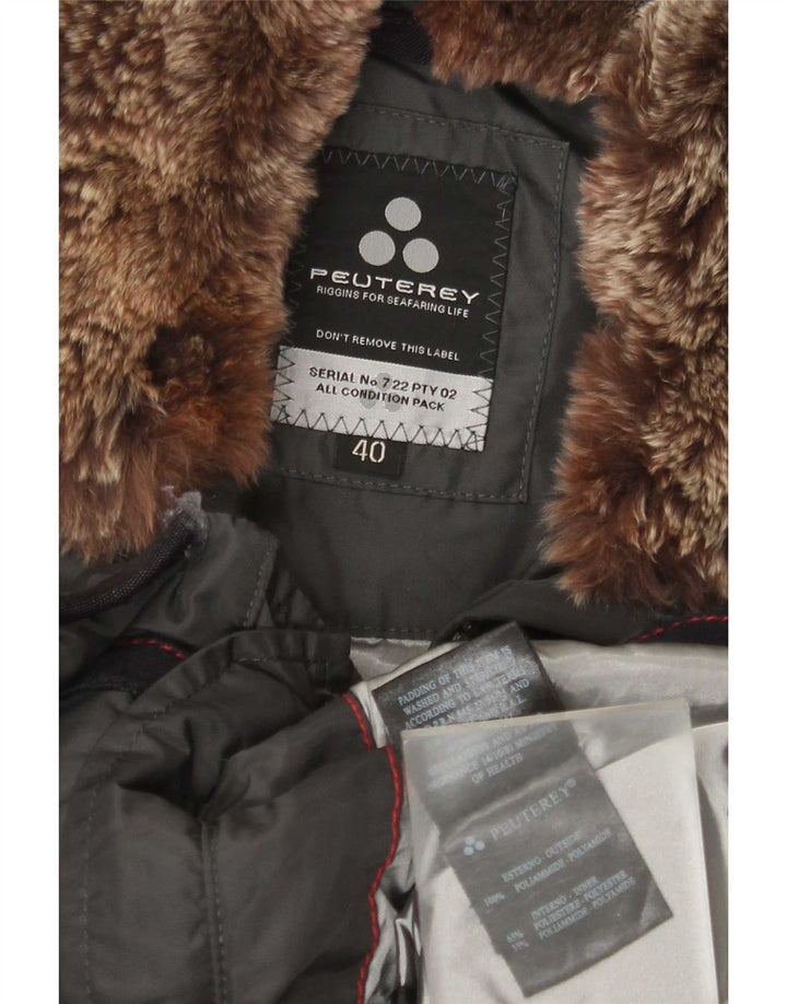 PEUTEREY Chaqueta Acolchada Mujer IT 40 Small Gris Poliamida