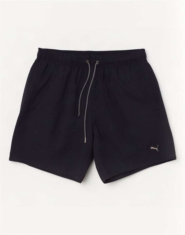 Pantalones cortos deportivos Puma para hombre poliéster azul marino mediano
