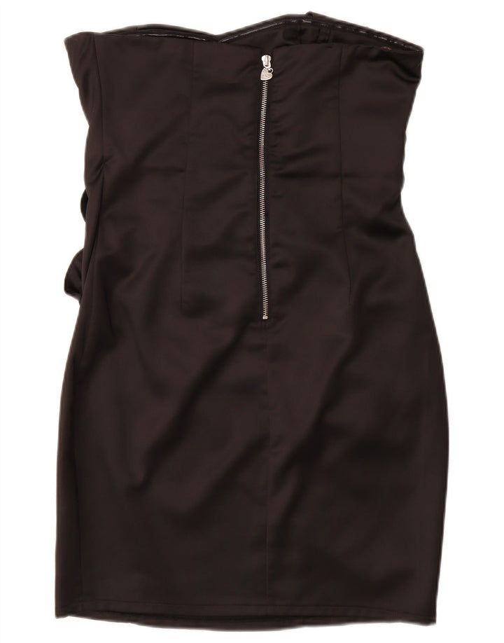 LIPSY Womens Strapless Dress UK 12 Medium Black Polyester