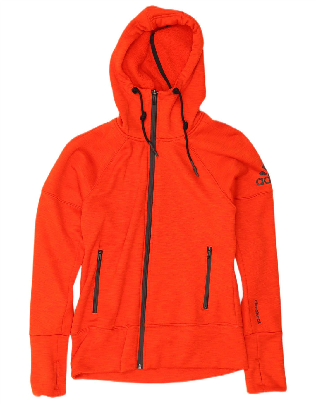 Adidas Sudadera con capucha y cremallera para mujer UK 8/10 Small Red Poliéster