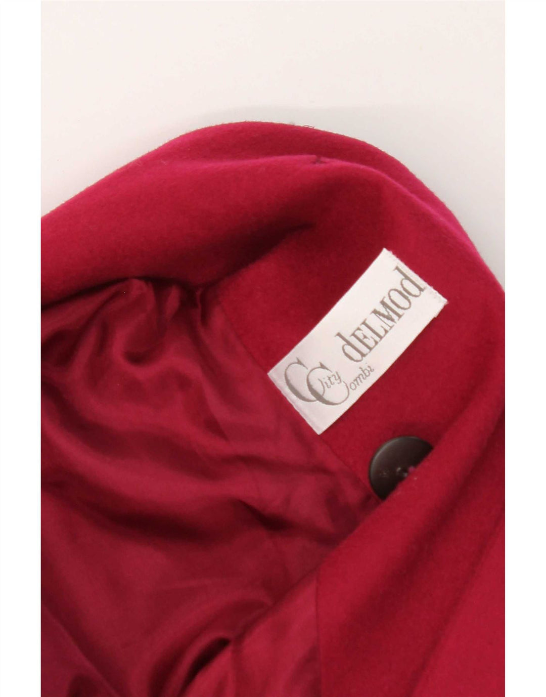 Vintage mujer chaqueta blazer de doble pecho EU 40 lana de cordero roja mediana