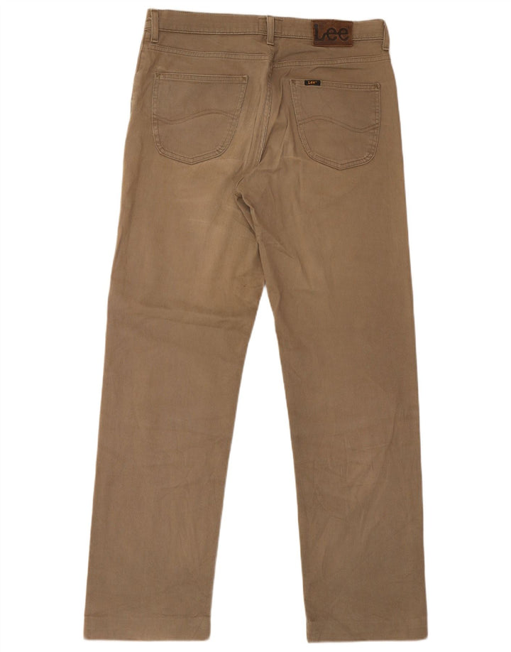 Vaqueros rectos Brooklyn para hombre Lee W34 L33 Algodón beige