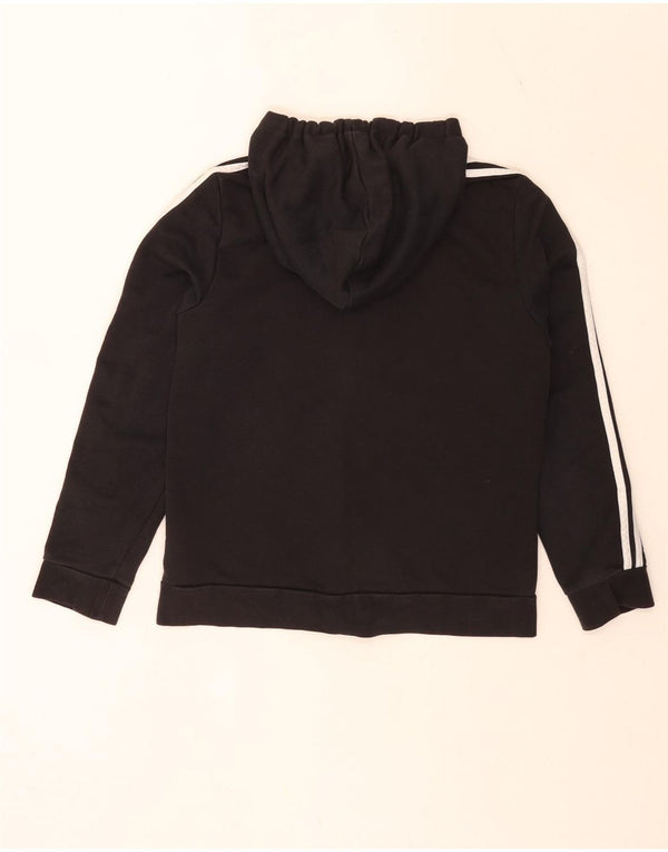 Adidas - Sudadera con capucha para mujer, ajuste regular, con cremallera, talla 40, talla grande, color negro