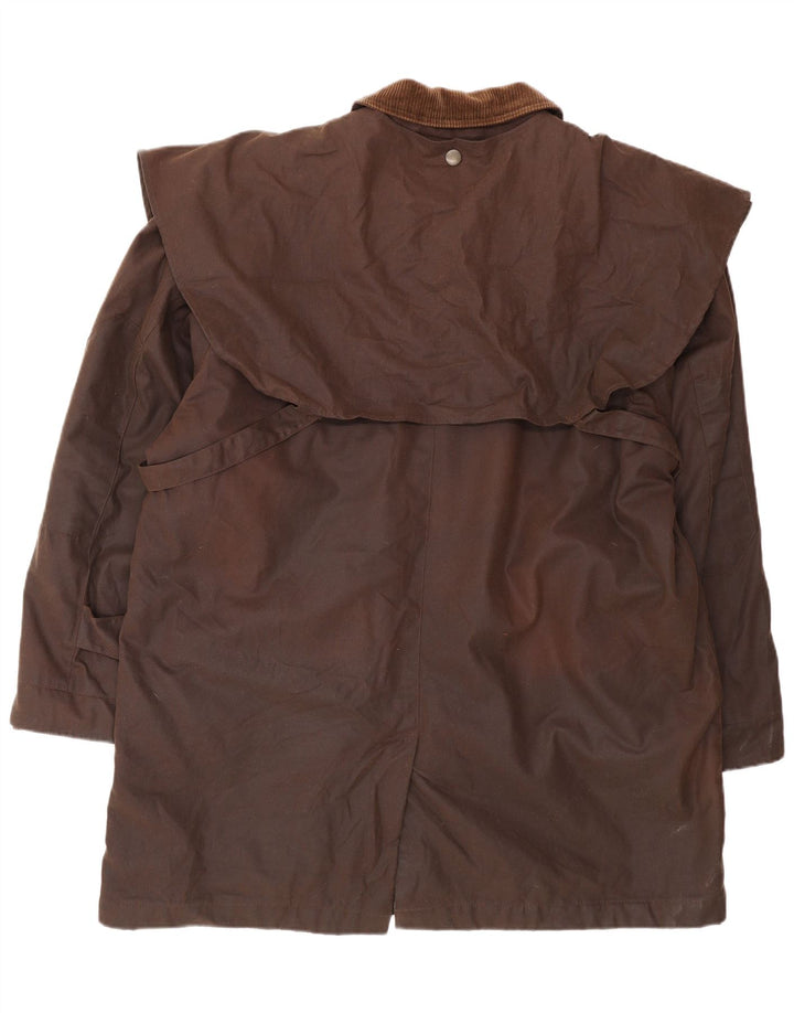 Derby Chaqueta de algodón encerado para hombre UK 40 Large Brown