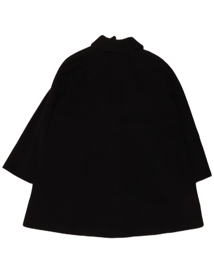 UNGARO Womens Oversized Overcoat EU 40 Medium Black Wool