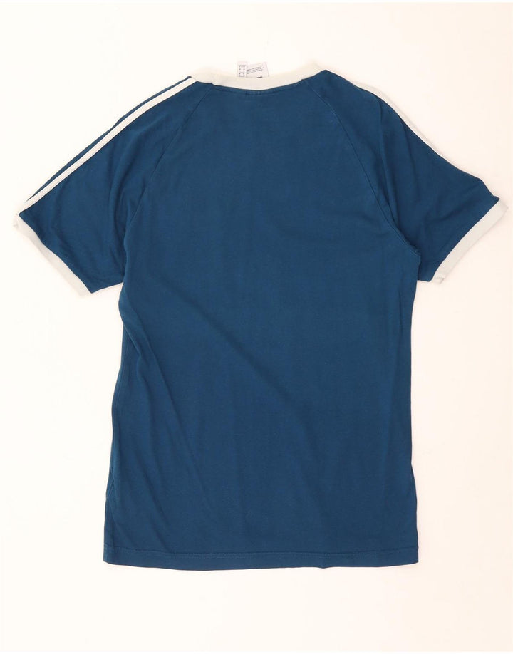 Camiseta Adidas Hombre Top Azul Medio Algodón