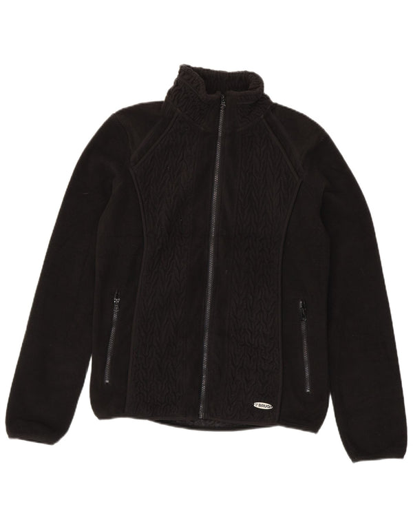 Brugi Chaqueta polar para mujer UK 44 Grande Poliéster negro