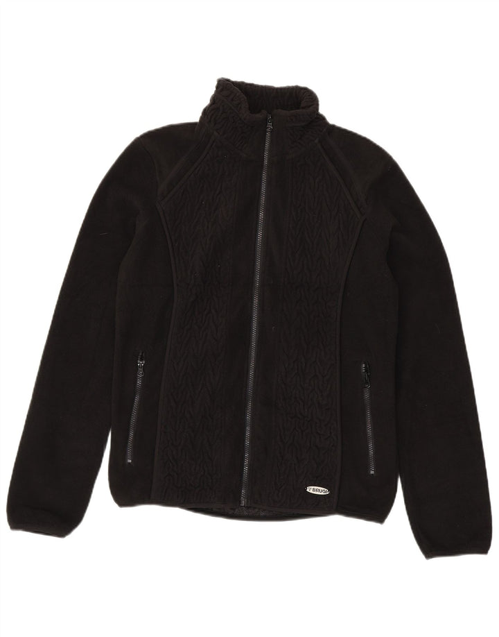Brugi Chaqueta polar para mujer UK 44 Grande Poliéster negro
