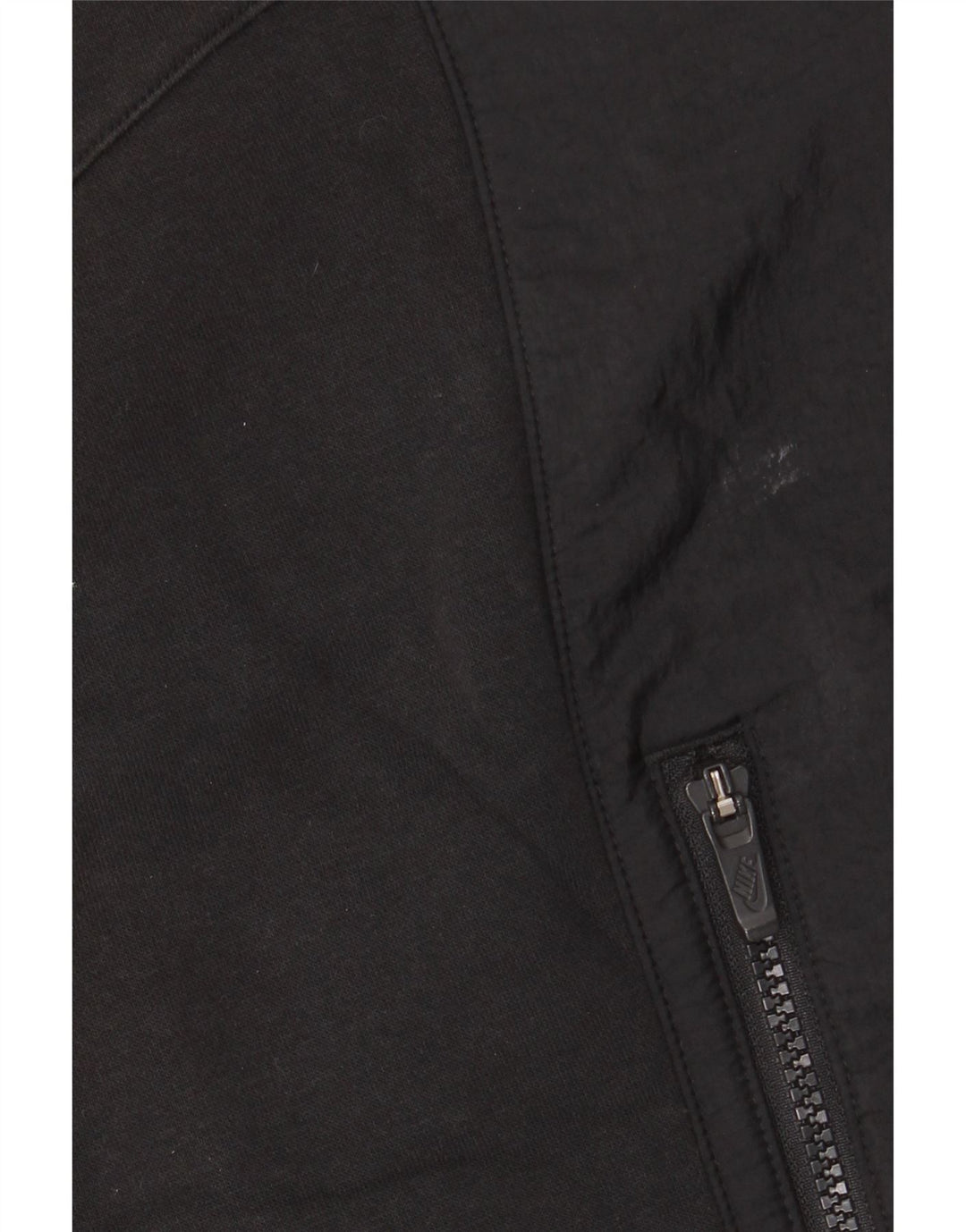 Nike - Sudadera con capucha y cremallera para hombre, talla pequeña, algodón negro