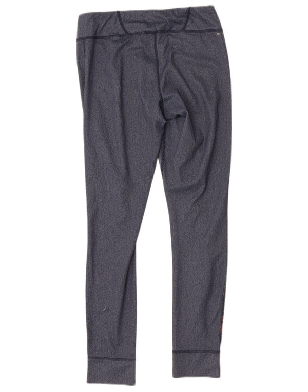 Reebok Leggings gráficos para mujer UK 8/10 Small Azul marino