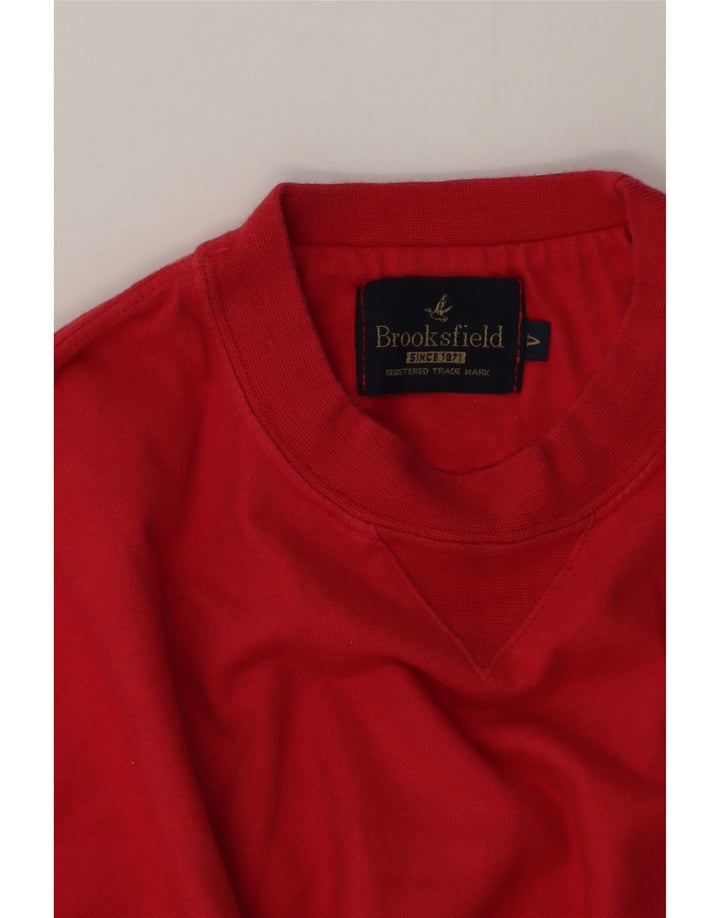 Brooksfield - Sudadera para hombre, color rojo