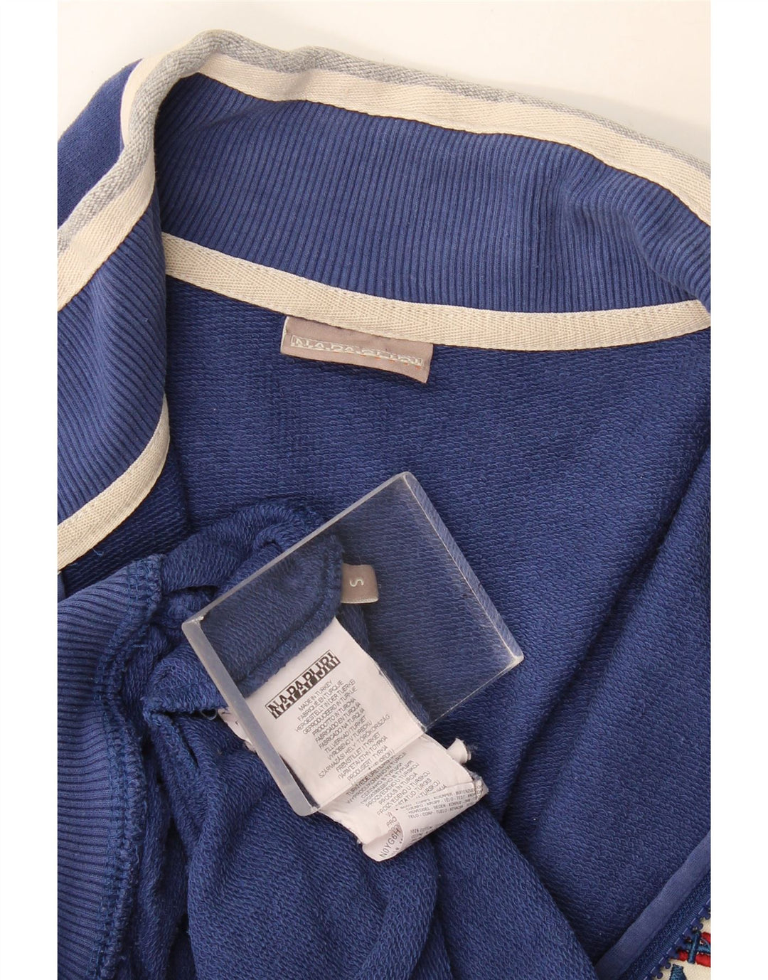 Napapijri Chaqueta superior de chándal con gráfico para hombre Algodón azul pequeño
