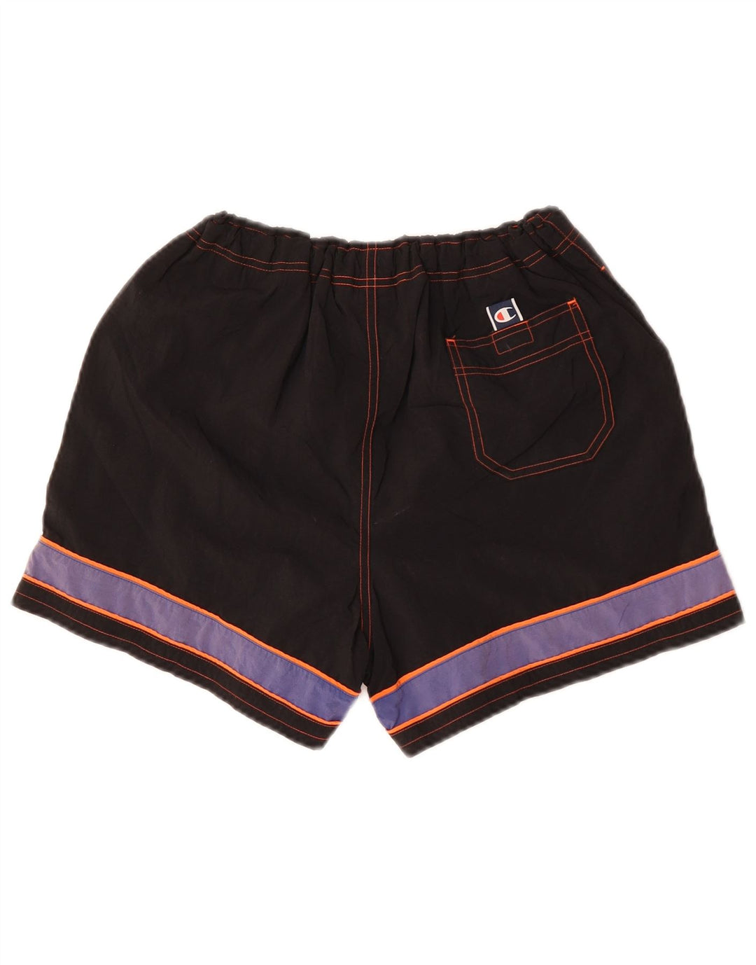 Champion Shorts deportivos para hombre Medium Black Colourblock Poliéster Deportes