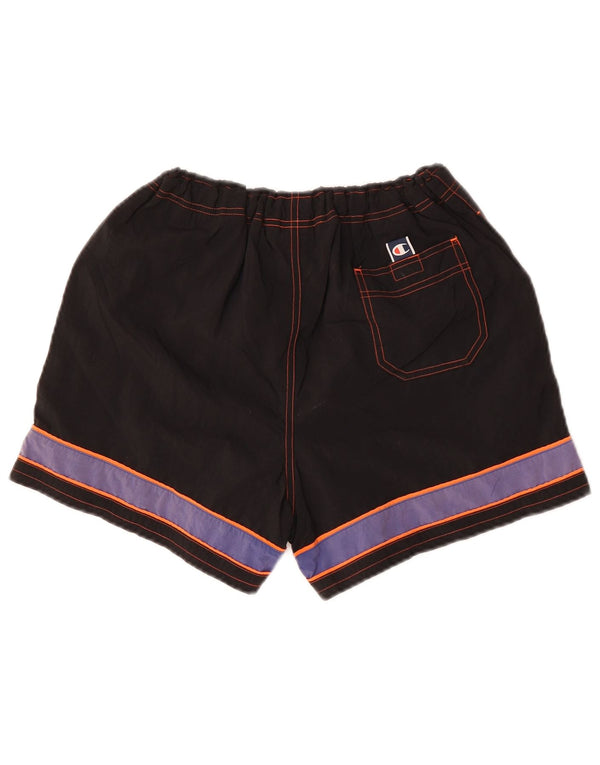 Champion Shorts deportivos para hombre Medium Black Colourblock Poliéster Deportes
