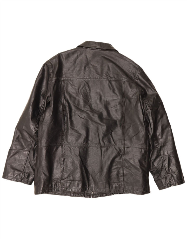 Conbipel Chaqueta de cuero para hombre IT 56 2XL Negro