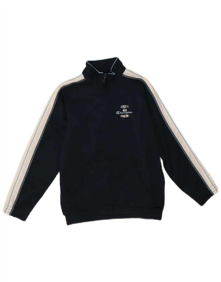 Champion Chaqueta de chándal para niños 9-10 años Mediana Azul Marino Colorblock