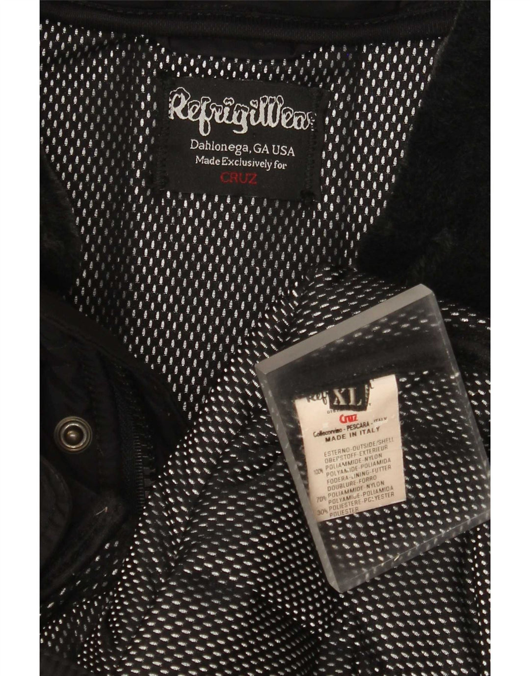 Refrigiwear Chaqueta acolchada Cruz para hombre UK 42 XL Poliamida negra