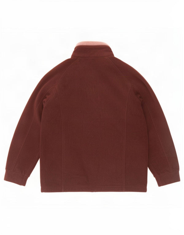 Marks & Spencer Chaqueta polar para mujer UK 40 Small Marrón Colorblock