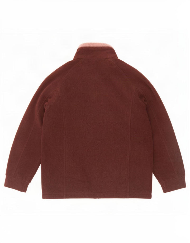 Marks & Spencer Chaqueta polar para mujer UK 40 Small Marrón Colorblock