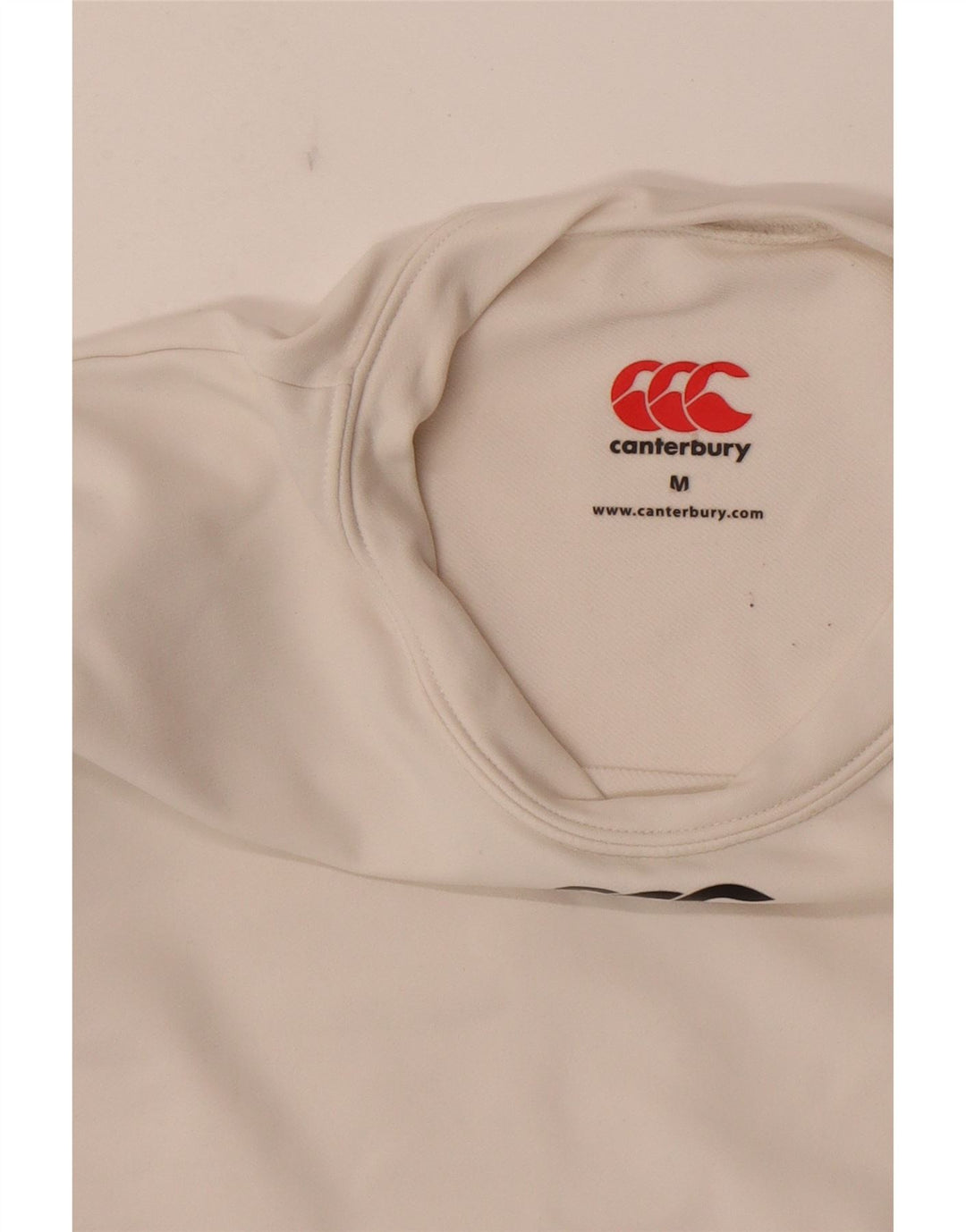 Canterbury Top gráfico para mujer de manga larga UK 42 Medium White
