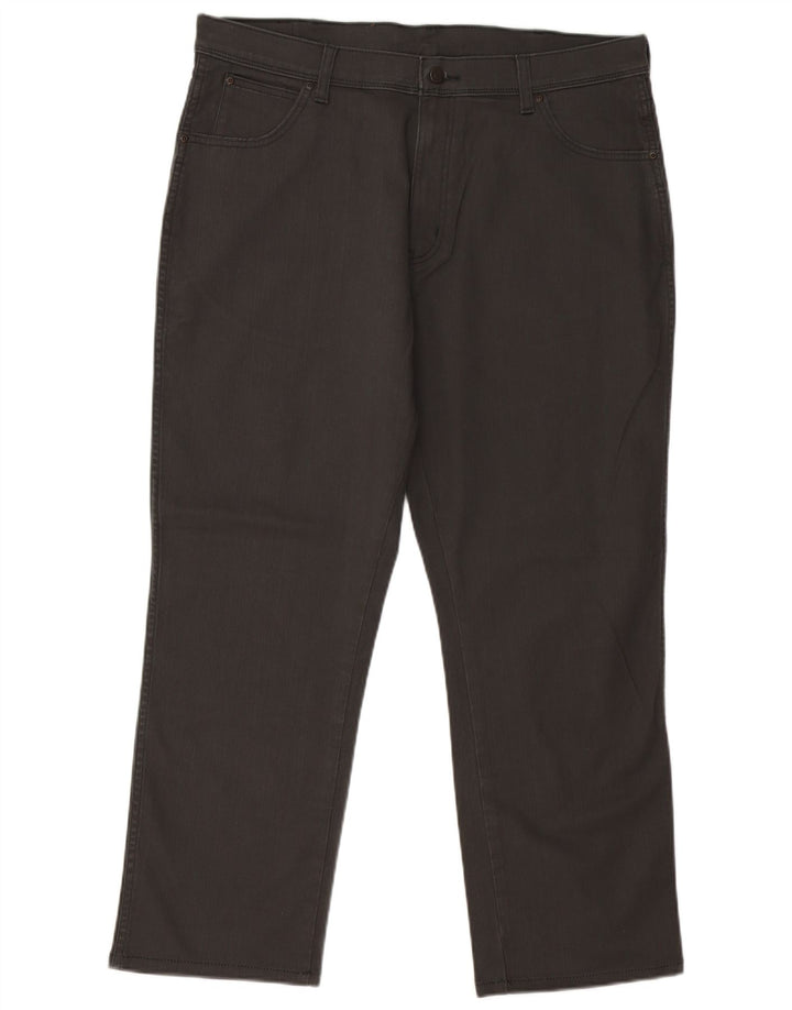 Wrangler Vaqueros rectos para hombre W38 L30 Algodón gris