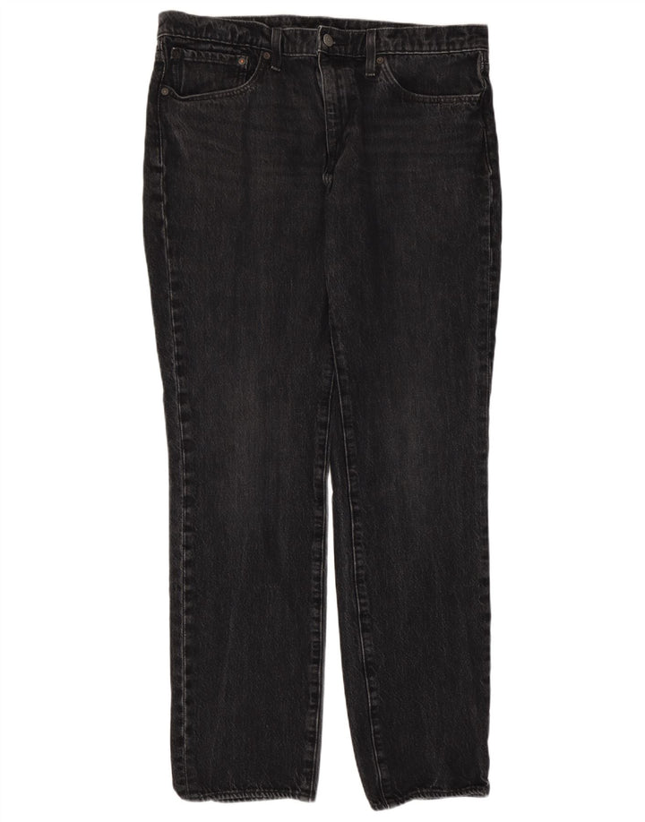 Vaqueros rectos Levi's para hombre W36 L31 Algodón gris