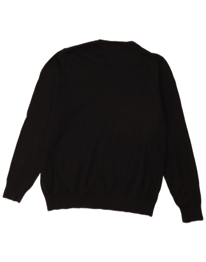 Marks & Spencer - Jersey de cuello redondo para hombre con autógrafo, talla 2XL, color negro