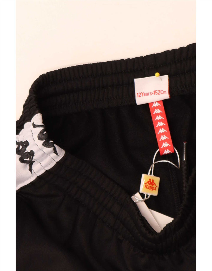 Kappa Shorts deportivos con gráficos para niños 11-12 años Poliéster color block negro