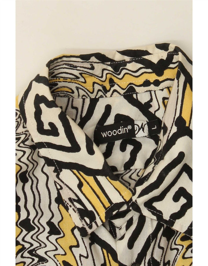 Camisa Woodin Hombre Grande Multicolor Geométrico