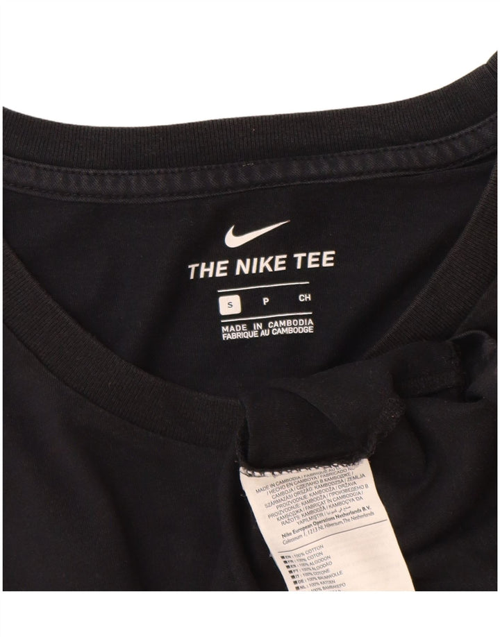 Nike - Camiseta gráfica para hombre, talla pequeña, algodón negro