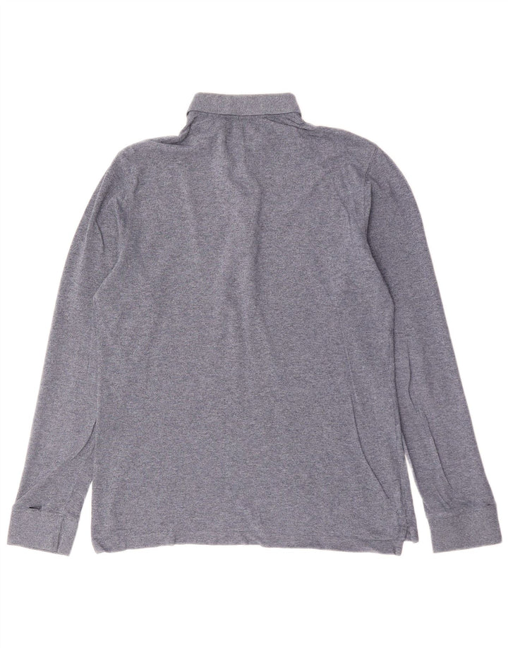 MASSIMO DUTTI Polo Manga Larga Hombre Gris Medio