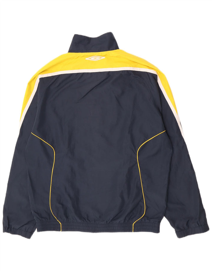 Umbro Hombre Chándal Top Chaqueta XL Azul Marino Colorblock Poliéster