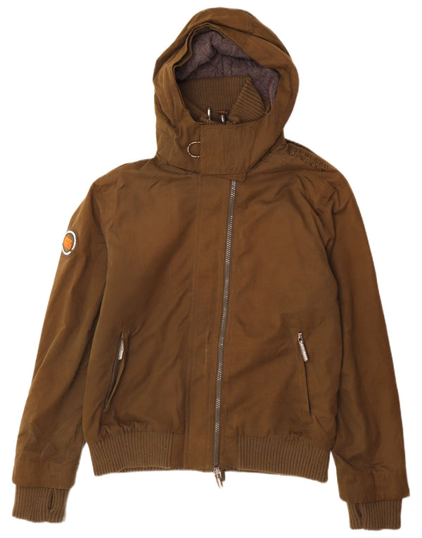 Superdry Chaqueta Cortavientos con Capucha Windbomber para Hombre UK 44 2XL Caqui