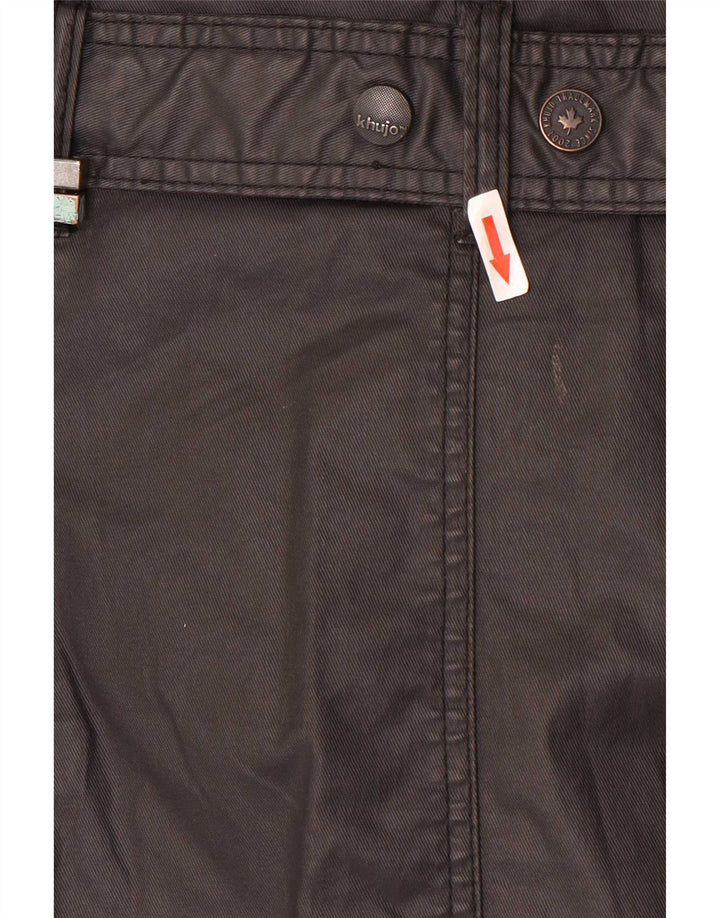 KHUJO Gabardina de Mujer ES 40 XL Poliéster Negro