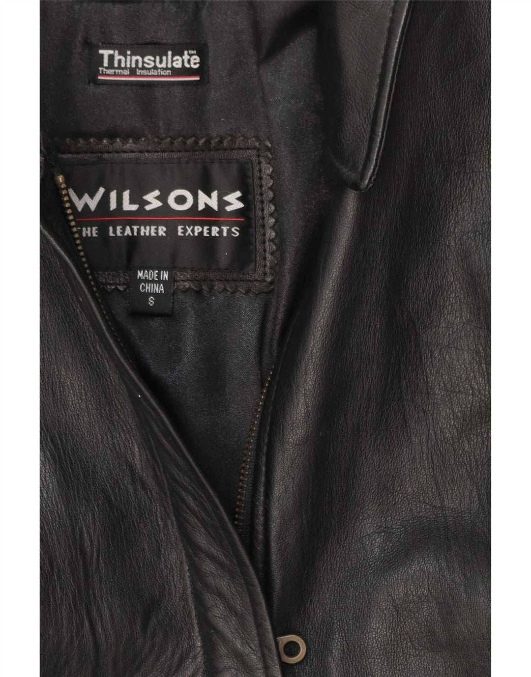 Wilsons Chaqueta de cuero para mujer UK 10 Small Black Classic