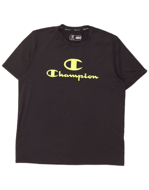 CHAMPION Camiseta gráfica para hombre Top XL Poliéster negro