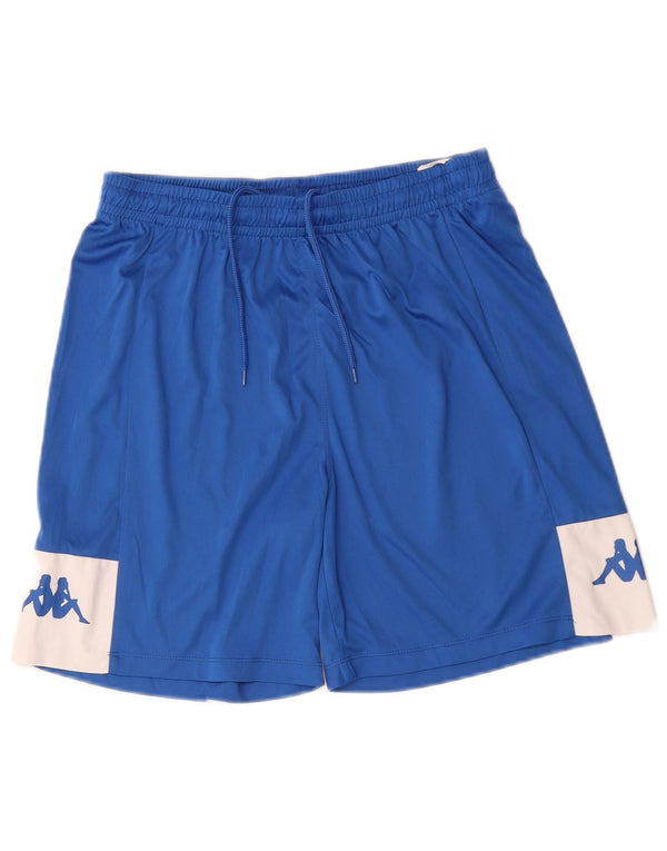 Kappa Pantalones cortos deportivos con gráficos para niños 15-16 años Azul medio Colorblock