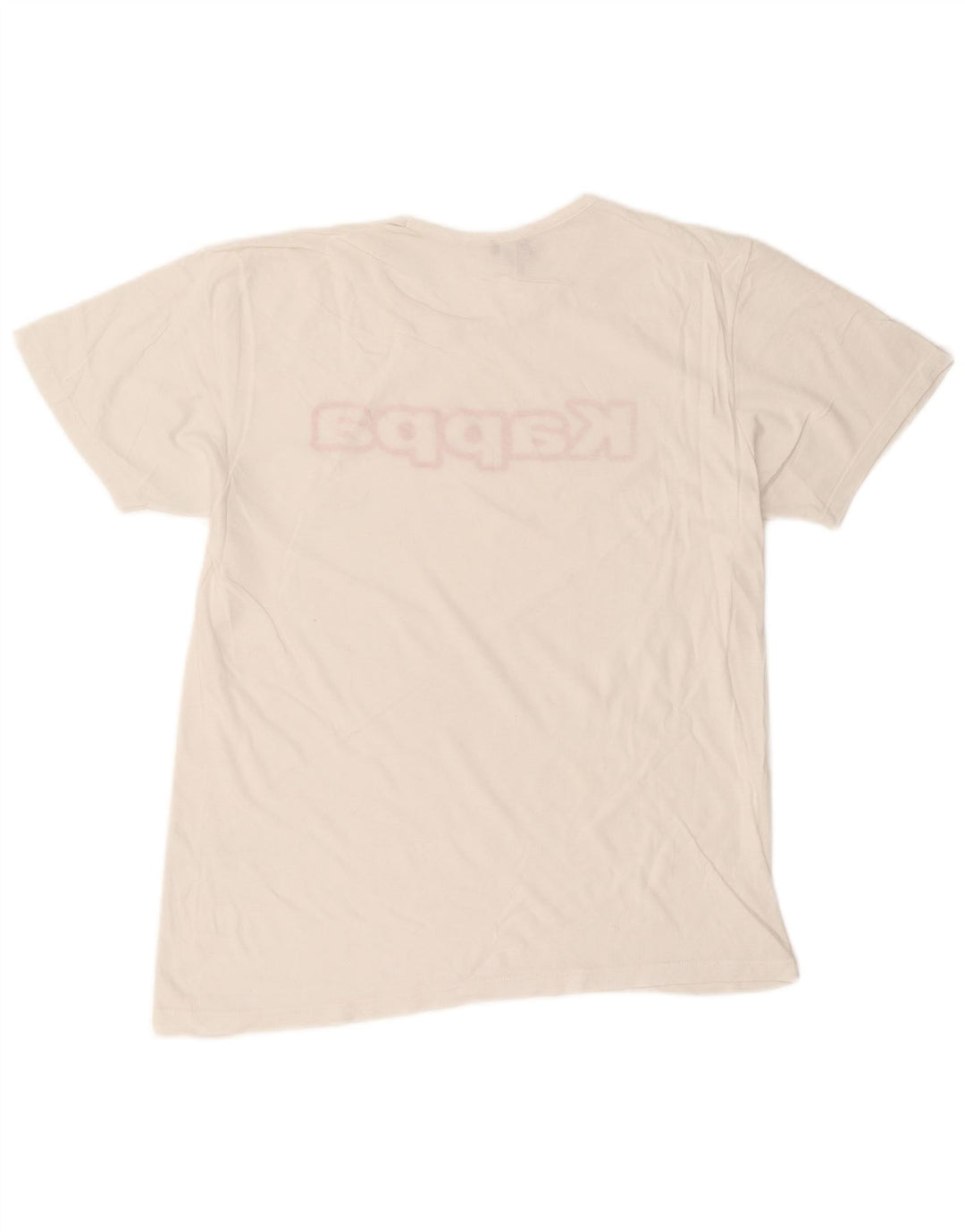 Kappa Hombre Camiseta Gráfica Top XL Blanco Algodón