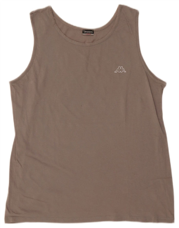 Kappa - Camiseta sin mangas para mujer, talla 40, talla grande, color gris