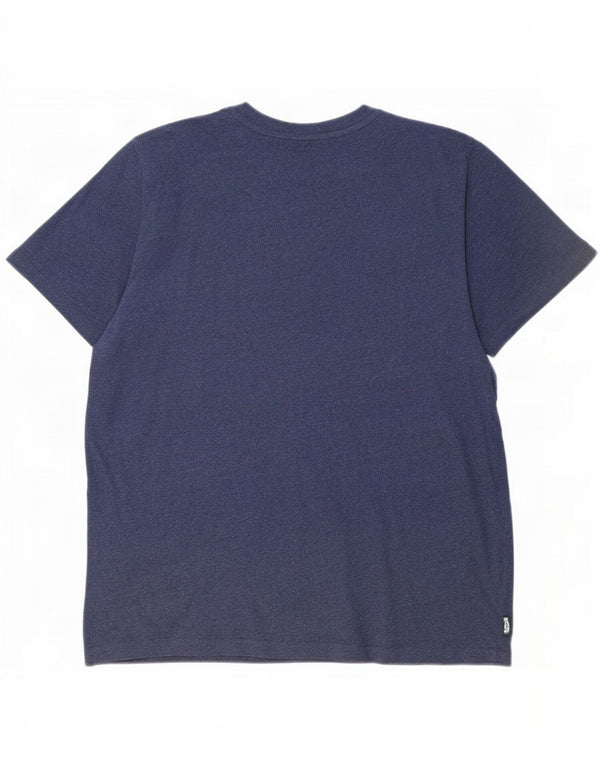 Superdry Camiseta gráfica para hombre Top 2XL Algodón color block azul