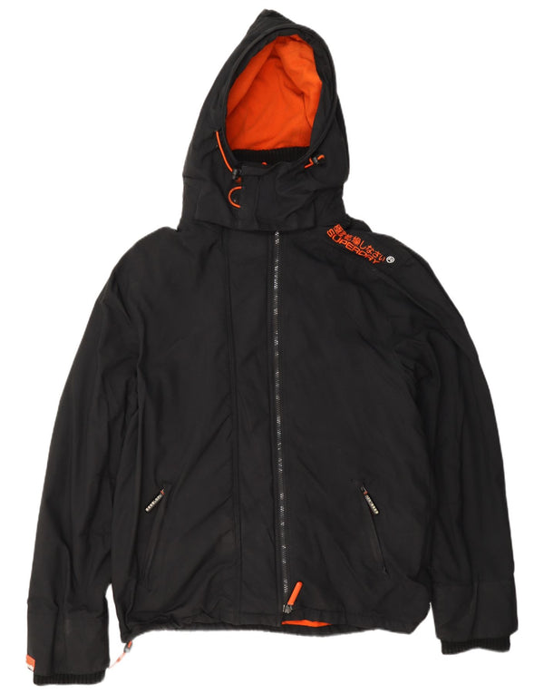 Superdry Chaqueta Cortavientos The Windcheater Graphic para Hombre UK 42 XL Negro